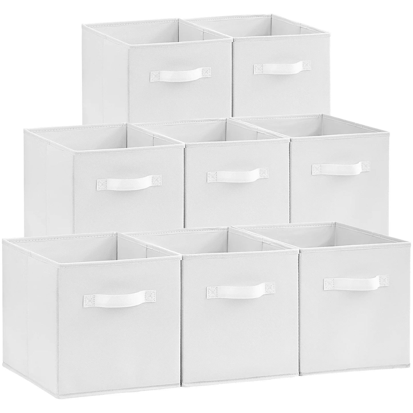 8-Pack 11/13 Inch Cube Storage Bins, With Handles
