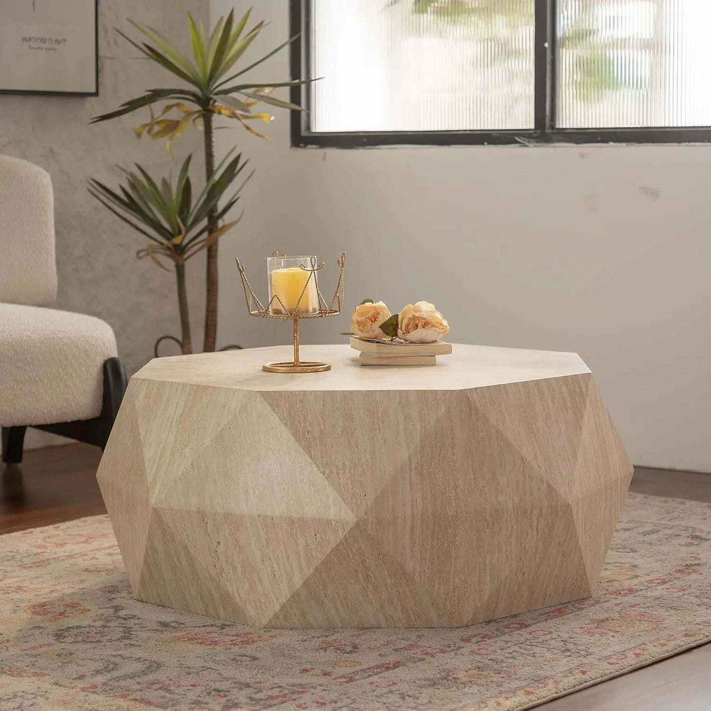 38 inch Drum Coffee Table for Office, or Livingroom Room
