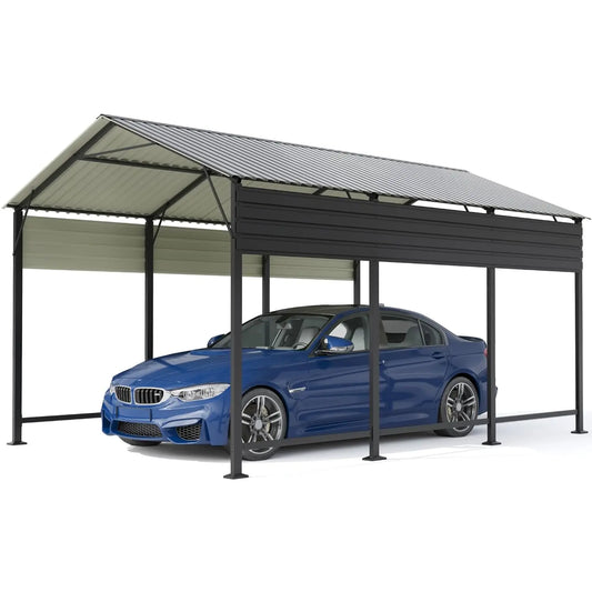 Metal Carport With Galvanized Roof& Heavy Duty Frame