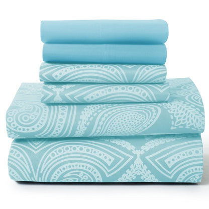 6Pc Paisley Sheet Set – Soft Microfiber