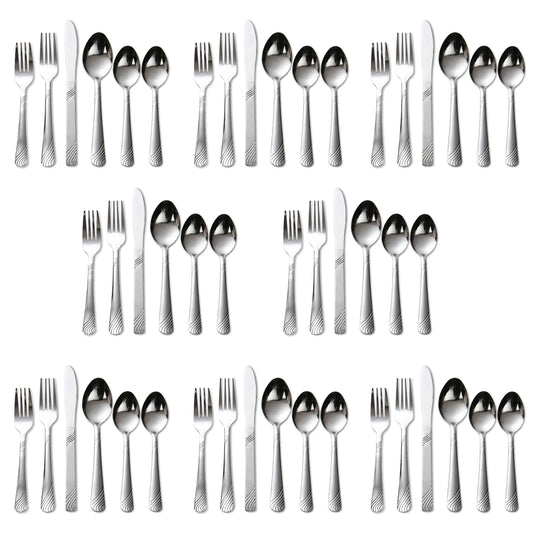 48pcs Stainless Steel Cutlery Set Service For 8