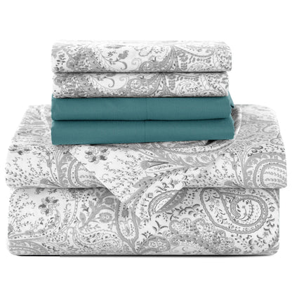 6Pc Paisley Sheet Set – Soft Microfiber