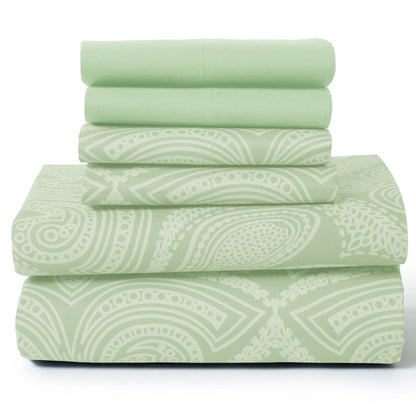 6Pc Paisley Sheet Set – Soft Microfiber