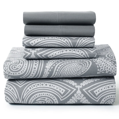6Pc Paisley Sheet Set – Soft Microfiber