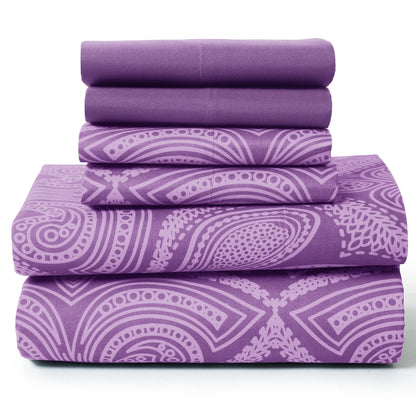 6Pc Paisley Sheet Set – Soft Microfiber