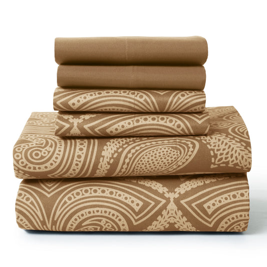 6Pc Paisley Sheet Set – Soft Microfiber