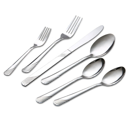 48pcs Stainless Steel Cutlery Set Service For 8