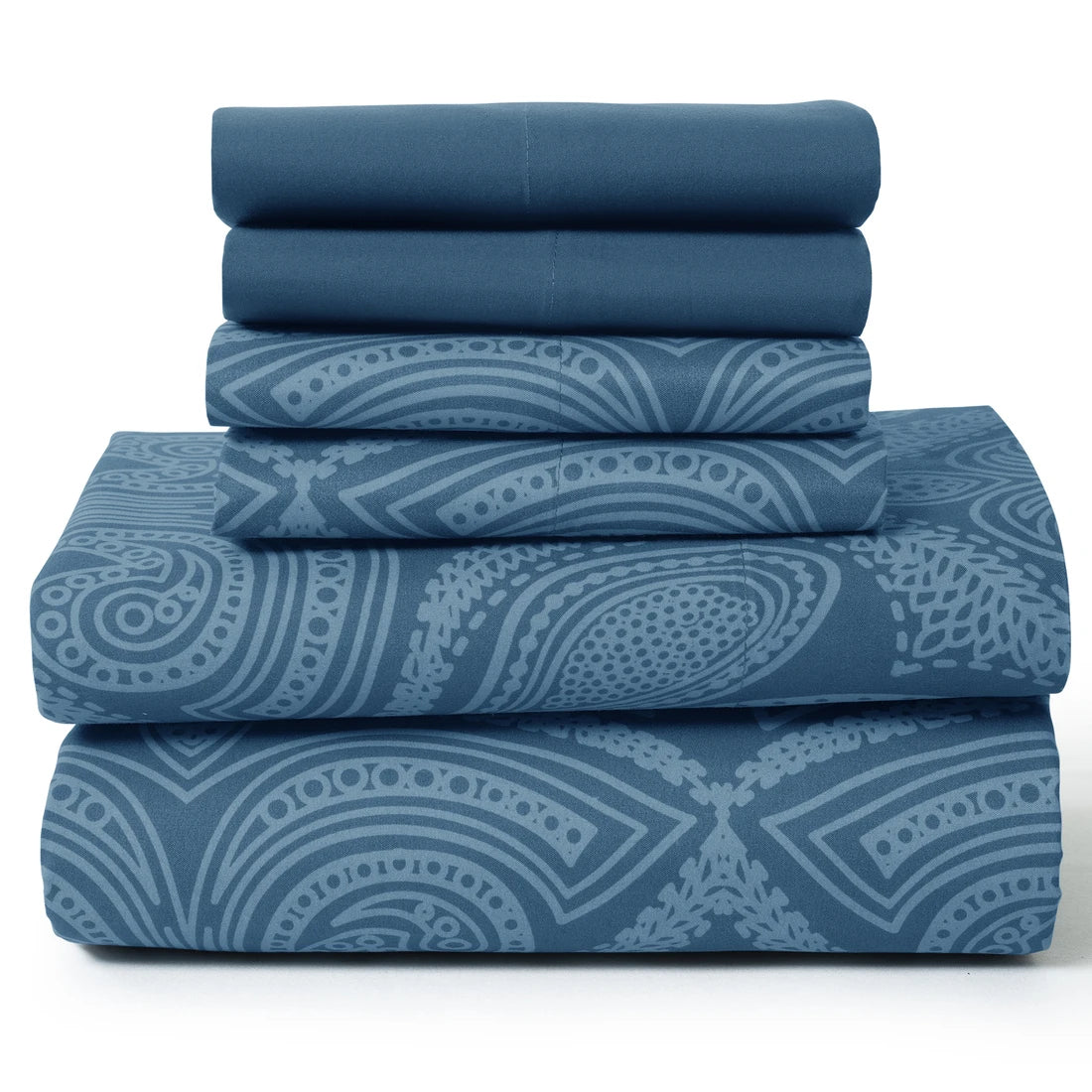 6Pc Paisley Sheet Set – Soft Microfiber