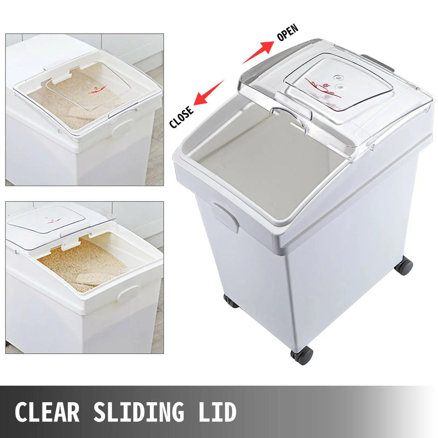 25L Dry Ingredient Storage Bin with Scoop