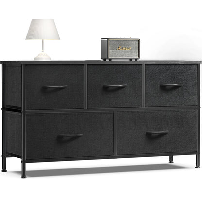 Storage Dresser With 5 Fabric Drawers