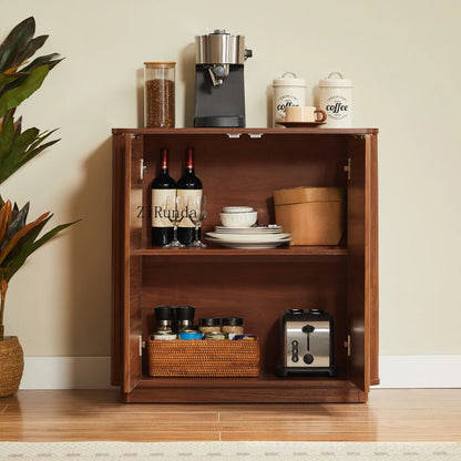 31.5-inch  Walnut Dining Room Cabinet