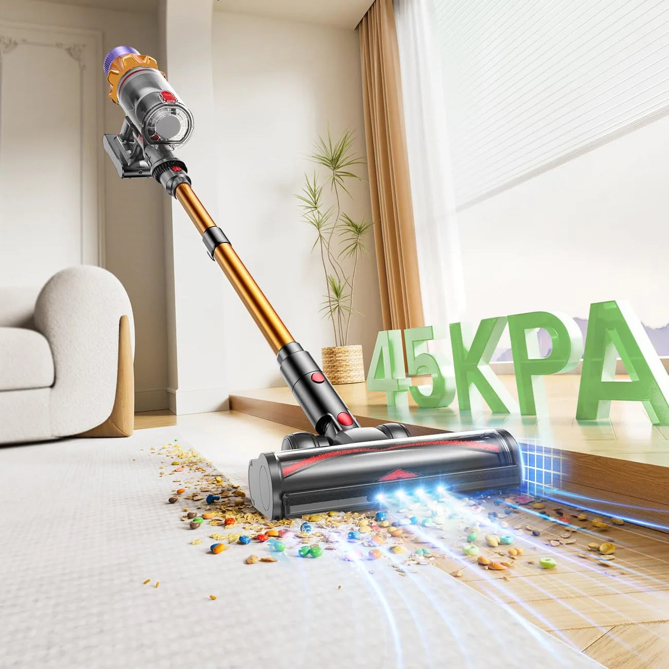 Cordless Vacuum Cleaner 550W  Powerful Brushless Motor