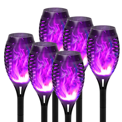 Green Solar Flickering Flame  Water Proof Lawn Lights