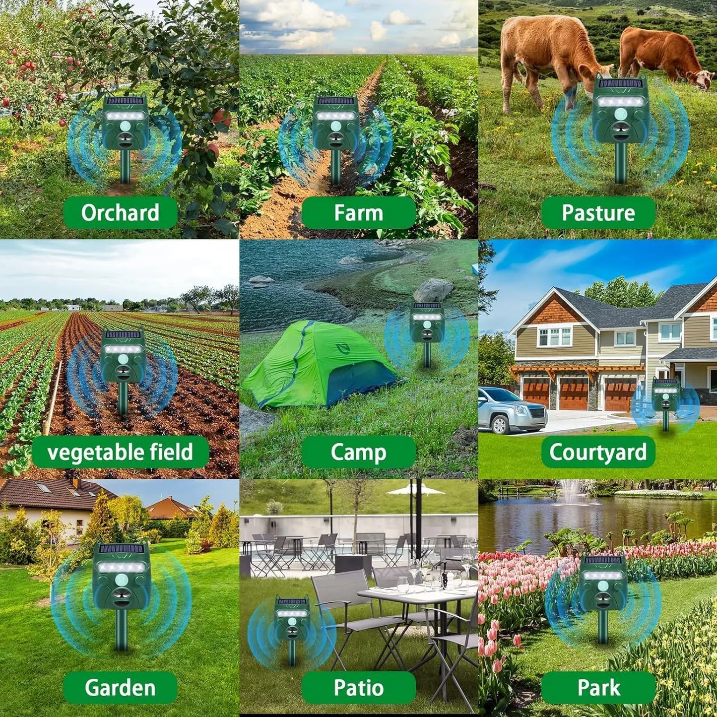 Solar Animal Repellent With Motion Sensor