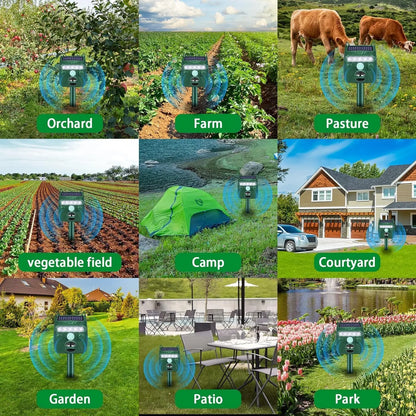 Solar Animal Repellent With Motion Sensor