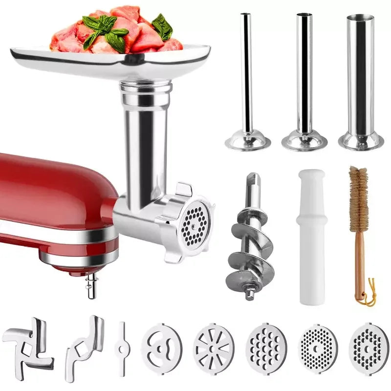Stainless Steel  Meat Grinder  With Attachments