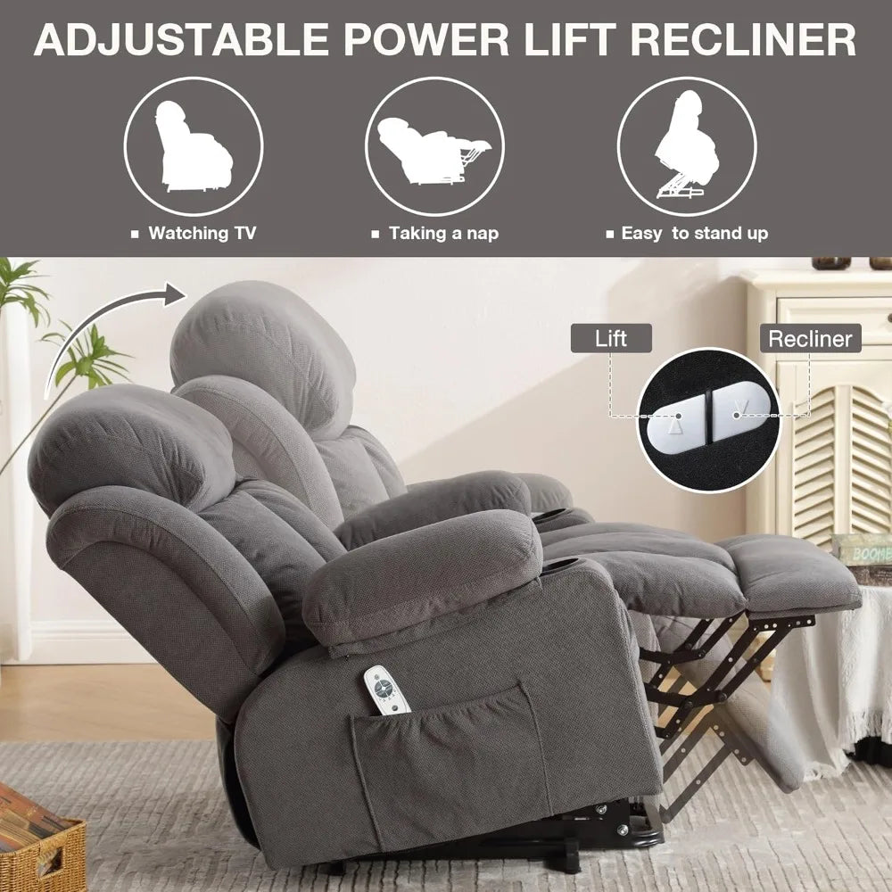power lift recliner With Vibration Massage& Heat