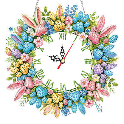 DIY Art Butterfly Crystal Diamond Clock