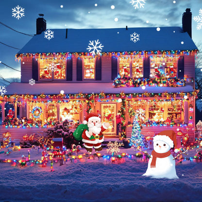 Color Solar Rope String Lights 8 Lighting Modes,