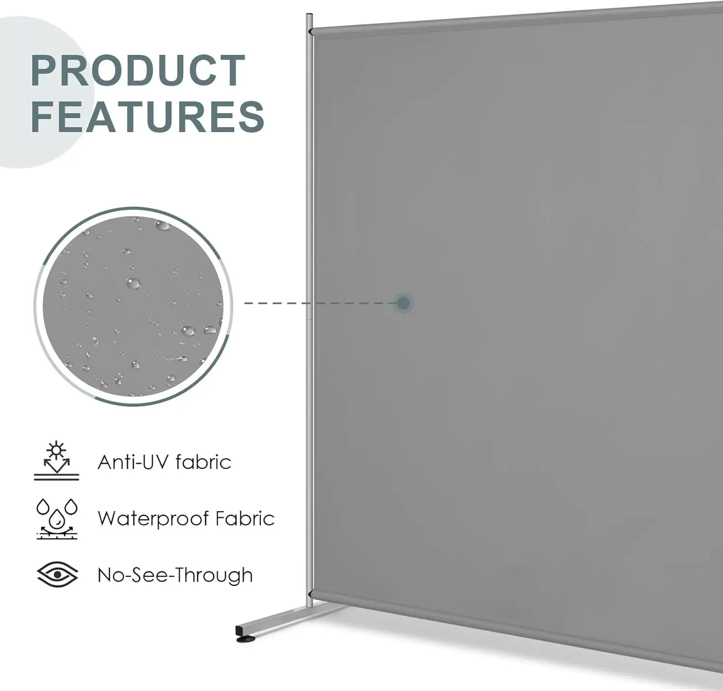 Large Freestanding Room Divider, Privacy Screen
