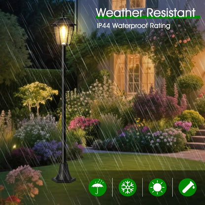 66" Solar Lamp Post Light Waterproof
