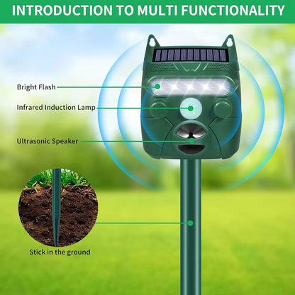 Solar Animal Repellent With Motion Sensor
