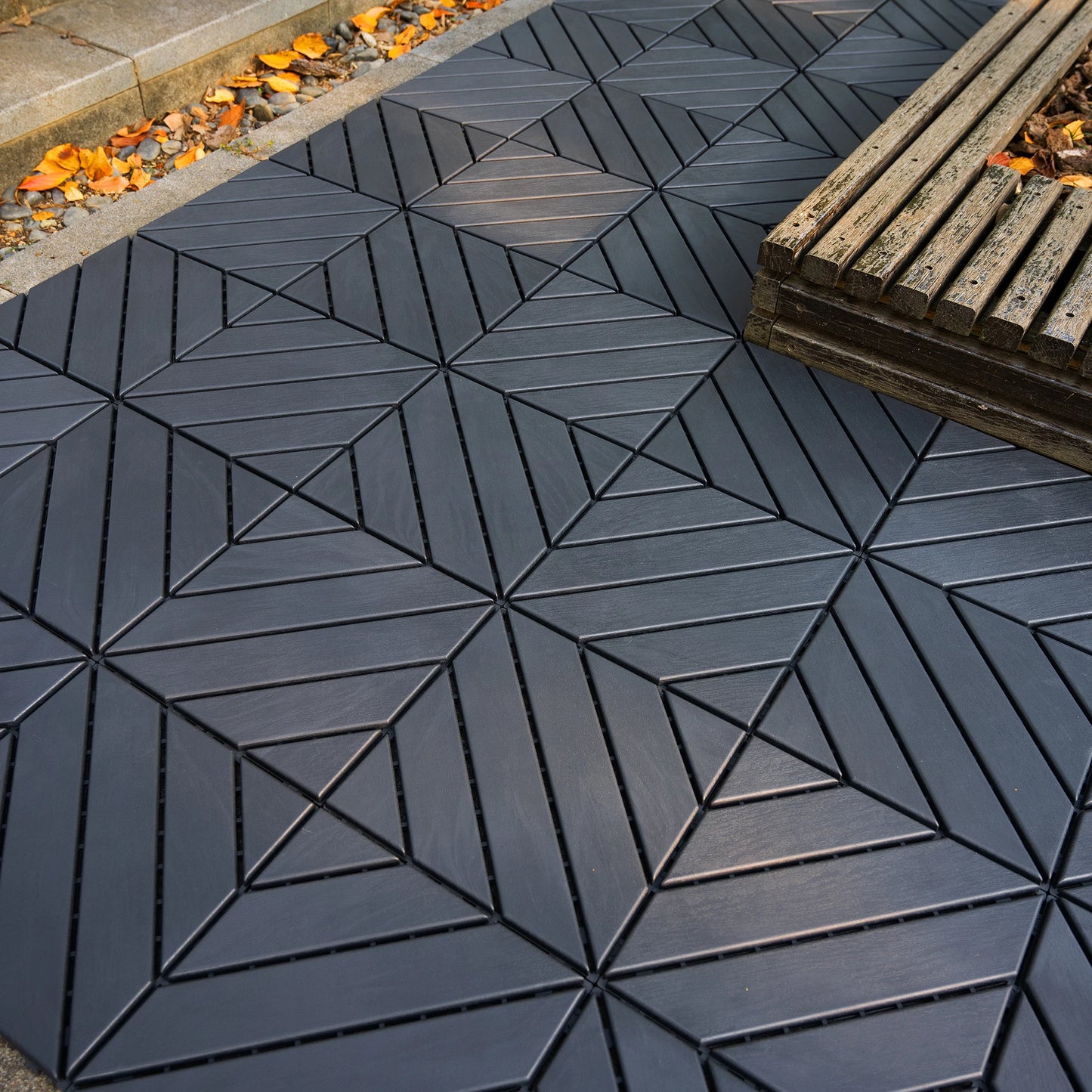 Plastic Interlocking Square Waterproof Deck Tiles