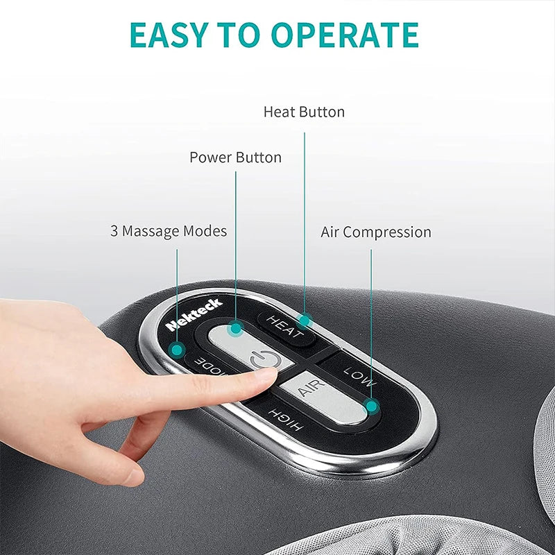 Heat therapy, Air compression Electric Foot Massager
