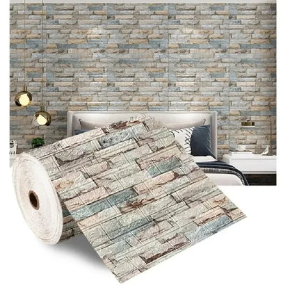 3D Self-Adhesive  Wallpaper Waterproof Imitation Brick Wall
