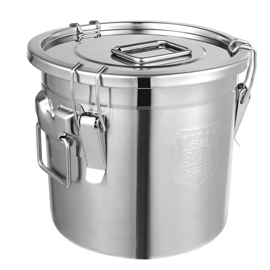 Stainless Steel Storage Bucket Airtight  Corrosion Resistant