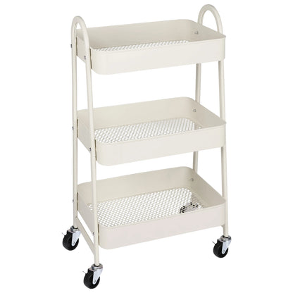 3 Tier Metal Storage Kitchen Cart