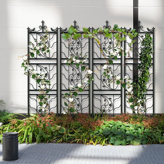71 inch Tall Garden Trellis Black Lattice Panel