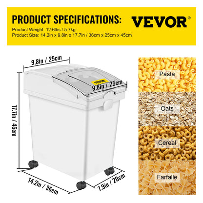 25L Dry Ingredient Storage Bin with Scoop