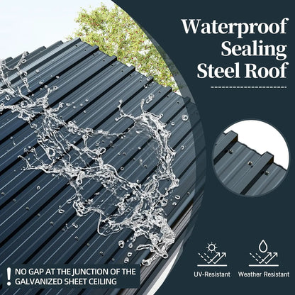 Heavy Duty Metal Carport  with Galvanized Steel Roof