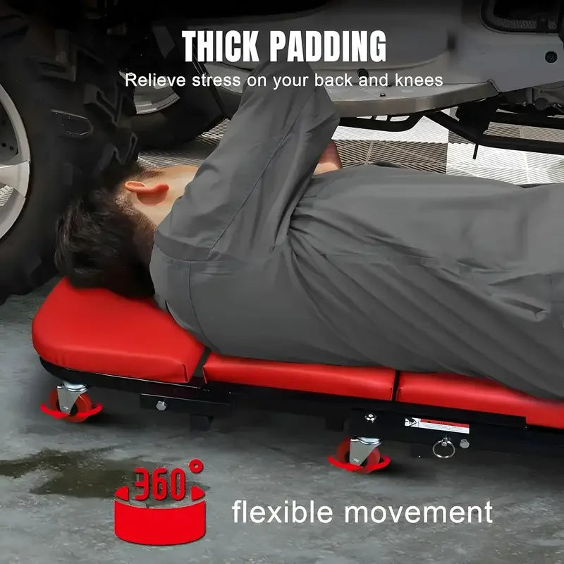 Mechanic Creeper,  With Seat 300 LB Capacity