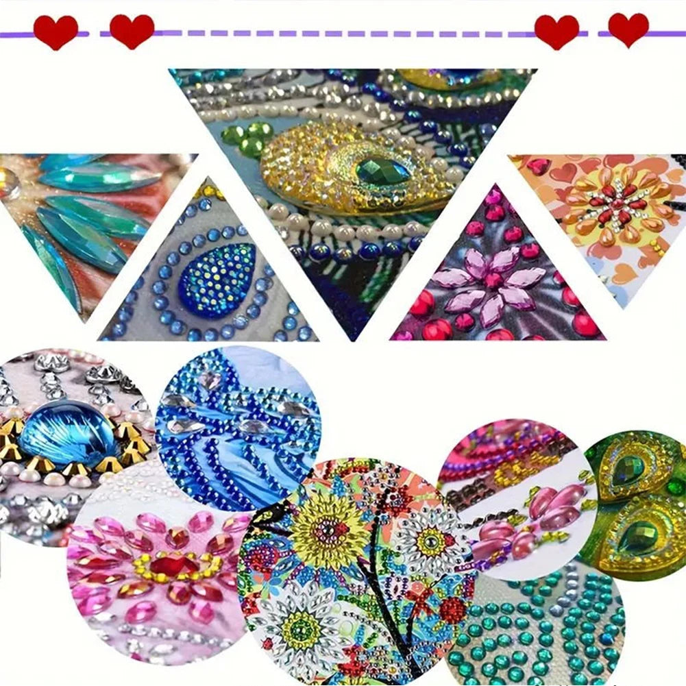 DIY Art Butterfly Crystal Diamond Clock