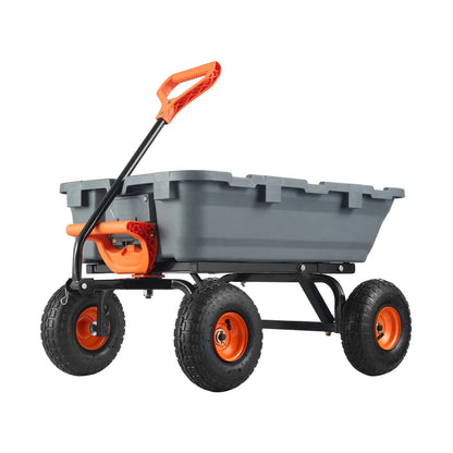 Durable Poly Dump Cart   With  Steel Structure