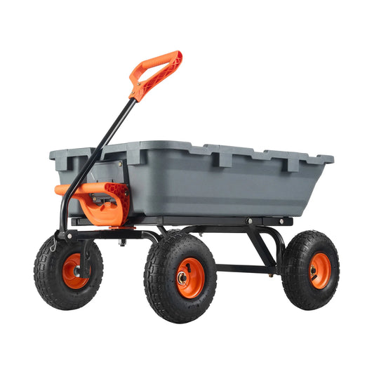Durable Poly Dump Cart   With  Steel Structure
