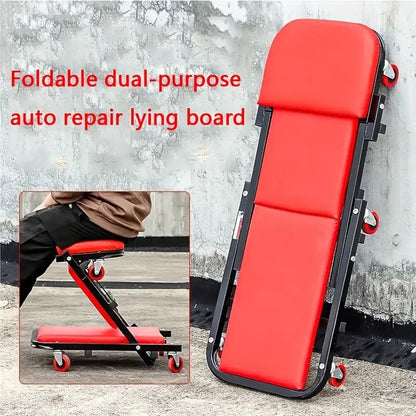 Mechanic Creeper,  With Seat 300 LB Capacity