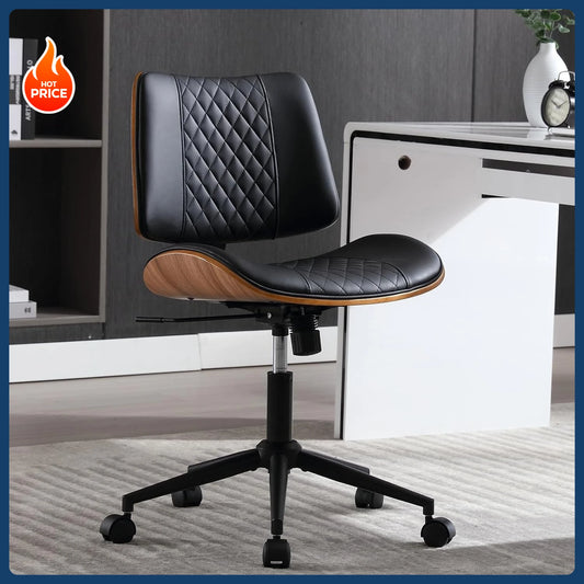 Home Office Chair on Wheels & Adjustable Height