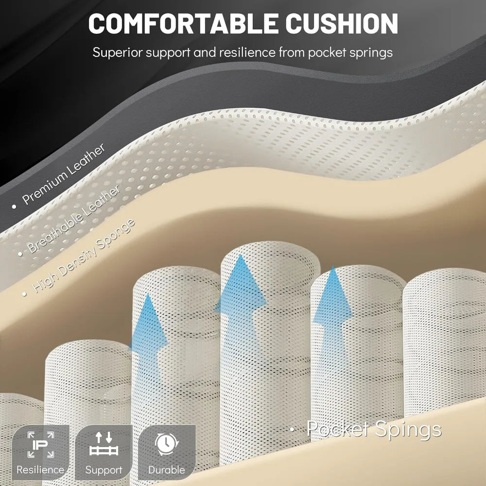 Massage  Chair with Foot Rest,  Vibration & Heat Therapy