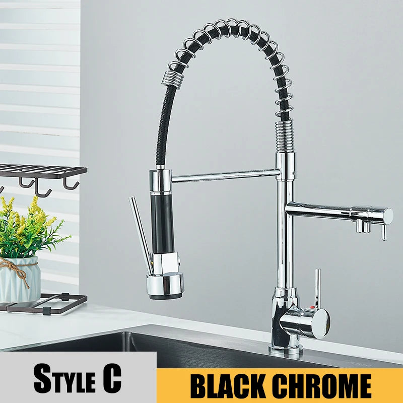 Kitchen Sink Water Faucet  Hot & Cold Water Mixer