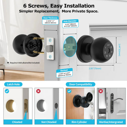Smart Lock  Fingerprint   Lock App Passcode Unlock Electronic