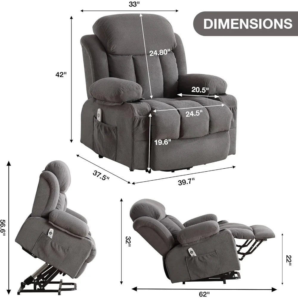 power lift recliner With Vibration Massage& Heat