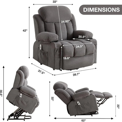 power lift recliner With Vibration Massage& Heat