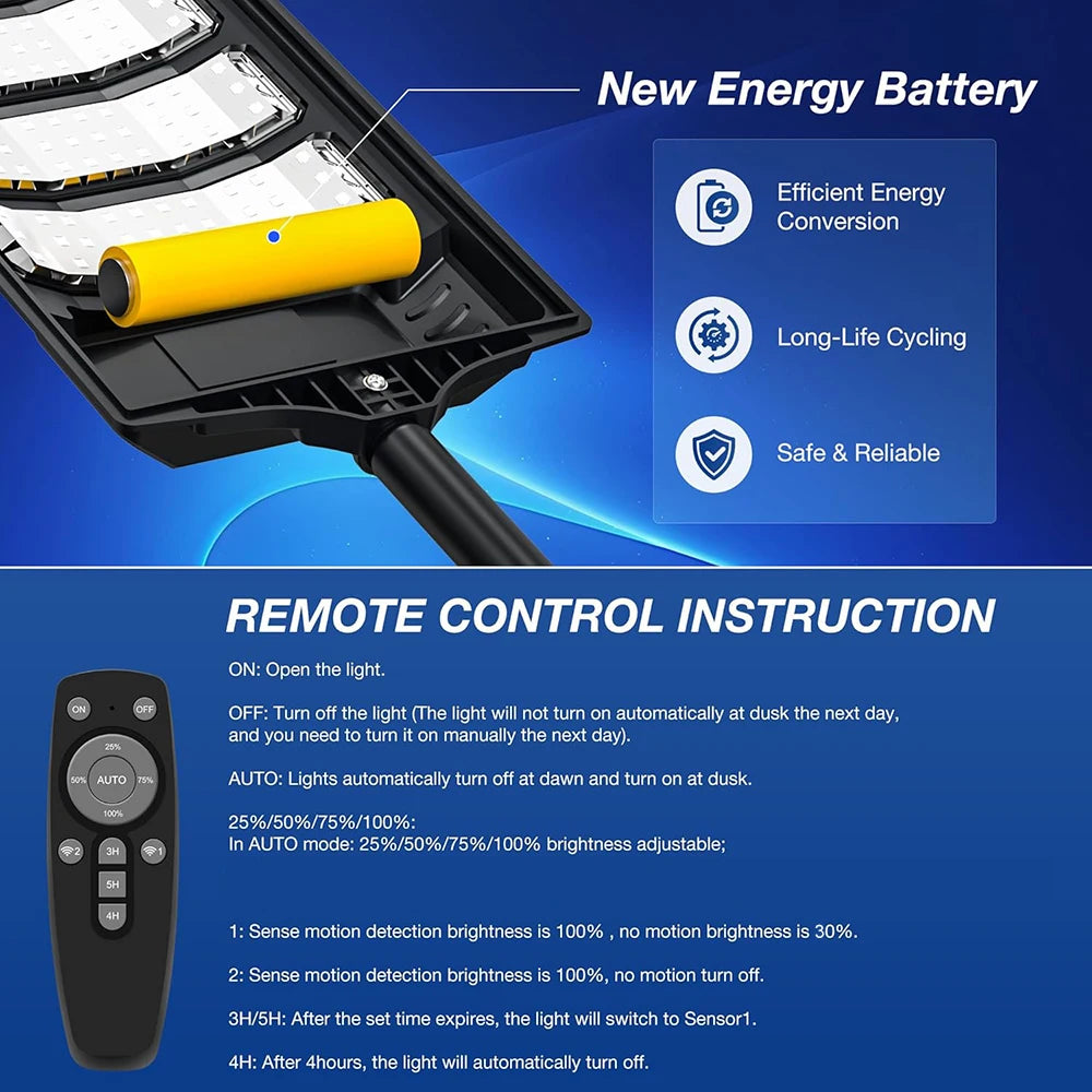 Super Bright Solar Outdoor Light, Waterproof