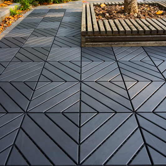 Plastic Interlocking Square Waterproof Deck Tiles