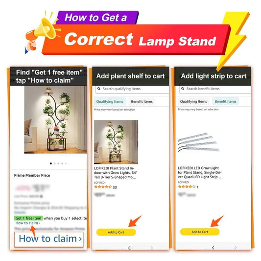 Indoor Plant Stand With Grow Lights