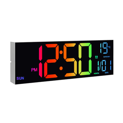 16" Digital Wall Clock, Big LED Display with Remote,