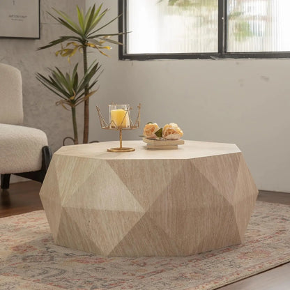 38 inch Drum Coffee Table for Office, or Livingroom Room